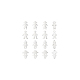 Unicraftale 16Pcs 4 Style 201 Stainless Steel Connector Charms(STAS-UN0035-52)-6