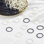 1000Pcs 2 Colors Natural Rubber Hair Ties, Mixed Color, 15x1mm, Inner Diameter: 13mm, 500pcs/color(OHAR-LP0001-10)