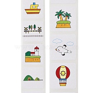 Sealing Label, Picture Stickers, Vehicle, 25mm, about 500pcs/roll(DIY-R084-01A)