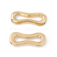 Ion Plating(IP) 304 Stainless Steel Linking Rings, Polished, Infinity Ring, Real 24K Gold Plated, 6x15x2mm, Inner Diameter: 11x2mm(STAS-H168-32G)