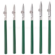 6Pcs 3 Style Art Ruling Pen, Iron Head & Plastic Handle Fine Line Masking Fluid Pen, for Applying Masking Fluid Line Work, Dark Green, 123~136x8.5~10x7mm, 2pcs/style(TOOL-GF0003-30)