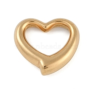 304 Stainless Steel Pendants, Heart Charm, Golden, 15x16.5x4mm(STAS-M078-01B-G)