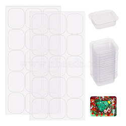 30Pcs Transparent Blister Packaging Inner Tray, Box Container Package, for DIY Quicksand Mahjong, Rectangle, with 30pcs Plastic Films, Clear, 3~10.4x3.65~19.6x0.032~1cm(CON-OC0001-52)