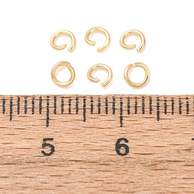 Messing Open Ringe springen(KK-G604-08G-08)-3