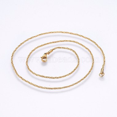 304 Stainless Steel Rope Chain Necklaces(MAK-L015-11A)-2