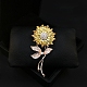 broche de flores con diamantes de imitación(PW-WGE33ED-01)-1