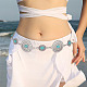 Resin Beaded Flower Link Chains Waist Belts(AJEW-WH0368-05AS)-4