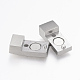 304 Stainless Steel Magnetic Clasps with Glue-in Ends(STAS-F130-44P)-2