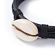 Adjustable Cowhide Leather Cord Braided Bracelets(BJEW-JB04438-02)-2