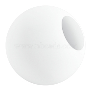 Frosted Glass Lamp Shade, Chandelier Lampshade, Round, White, 150x136mm(AJEW-WH0528-04)