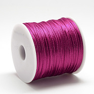 Nylon Thread, Rattail Satin Cord, Medium Violet Red, about 1mm, about 76.55 yards(70m)/roll(NWIR-Q010A-129)
