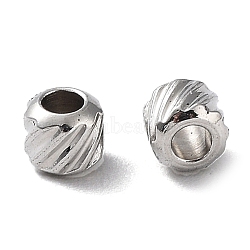 Non-Tarnish 303 Stainless Steel Beads, Rondelle, Stainless Steel Color, 3x2.8mm, Hole: 1.2mm(STAS-Q302-03I-P)