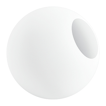 Frosted Glass Lamp Shade, Chandelier Lampshade, Round, White, 150x136mm