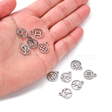 12Pcs 12 Style 201 Stainless Steel Charms(STAS-YW0001-33)-5