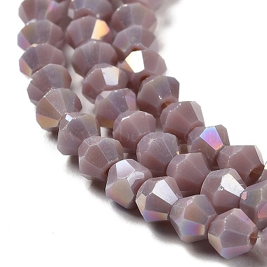 Opaque Solid Color Electroplate Glass Beads Strands(GLAA-F029-P4mm-A13)-3