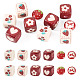 10Pcs 5 Styles Opaque Printed Acrylic Beads(MACR-TA0002-96)-1