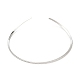 Non-Tarnish 304 Stainless Steel Rhombus Textured Wire Necklace Making(MAK-L015-02P)-4