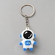 Astronaut PVC & Iron Pendant Keychains(KEYC-WH0053-030P-02)-1