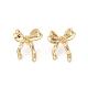 Bowknot Brass Stud Earrings(EJEW-S231-02G-01)-1