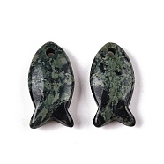 Natural Kambaba Jasper Pendants, Fish, 23.5~24.5x12x5~6mm, Hole: 2mm(G-N342-106D)