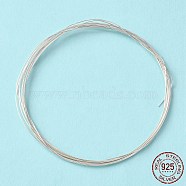 Dead Soft 925 Sterling Silver Wire, Round, Silver, (26 Gauge)0.40mm(STER-NH006-A)