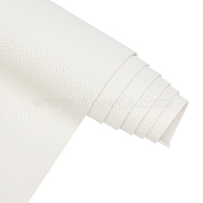 Imitation Leather Fabric, for Garment Accessories, White, 135x30x0.12cm(DIY-WH0221-22G)
