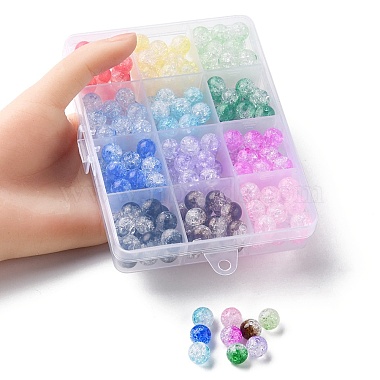 216Pcs 12 Colors Transparent Crackle Acrylic Beads(CACR-YW0001-05)-5