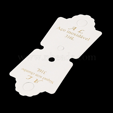 Сложите карты для демонстрации ювелирных изделий на картонной бумаге с золотым тиснением для хранения ожерелья и браслета(CDIS-M005-24)-4