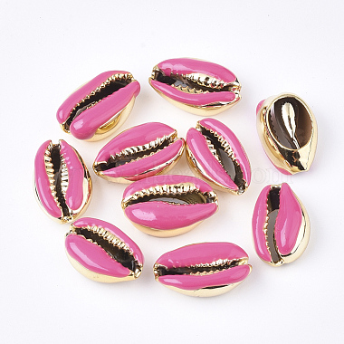 18mm HotPink Shell Cowrie Shell Beads