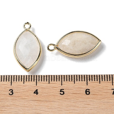 Natural White Moonstone Pendants(G-B009-01G-S)-3