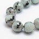 Jaspe de sésame naturel / perles de jaspe kiwi(X-G-L147-4mm-01)-1