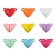 18 Sets 9 Colors Spray Painted Alloy Magnetic Clasps with Loops(FIND-LS0001-65)-2