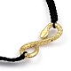 Couple Adjustable Nylon Thread Braided Bead Bracelets(BJEW-JB05449)-5