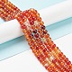 Chapelets de perles en cornaline naturelle(G-F718-07)-2