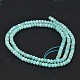 Faceted Rondelle Natural Amazonite Bead Strands(G-F289-06)-2