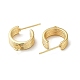 Brass Ring Stud Earring Finding(KK-C042-09G)-2