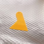 Plastic Scraper, Lamination Tool, Car Vinyl Protection Film Installation Tool, Triangle, Gold, 9.3x9x0.2cm(TOOL-WH0052-02)