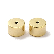 Brass Studs Earrings Findings, Column, Real 24K Gold Plated, 6x4mm, Hole: 0.8mm(FIND-Z039-03A-G)