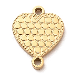 Ion Plating(IP) 304 Stainless Steel Love Connector Charms, Heart Links, Golden, 12x9.5x1mm, Hole: 1.2mm(STAS-E199-09G)