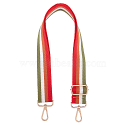 Canvas Bag Straps, with Alloy Swivel Clasps, Bag Replacement Accessories, Red, 71cm(FIND-WH0065-24A-01)