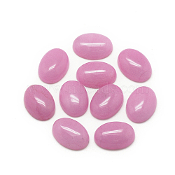 Natural White Jade Cabochons, Dyed, Oval, Violet, 18x13x5mm(X-G-R415-13x18-24)