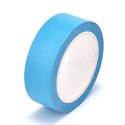 DIY Solid Color Scrapbook Decorative Paper Tapes, Self Adhesive Tapes, Deep Sky Blue, 15mm, about 10m/roll(DIY-M008-A03)