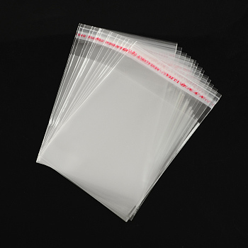 OPP Cellophane Bags, Rectangle, Clear, 10x7cm, Unilateral Thickness: 0.035mm, Inner Measure: 7.5x7cm