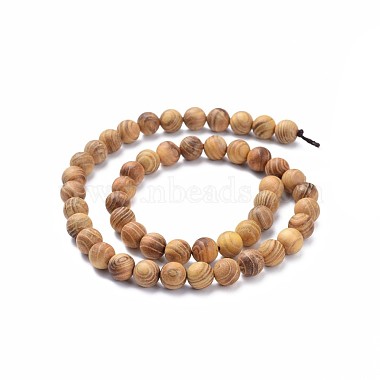 Chapelets de perles en bois naturel(X-WOOD-F008-05-C)-2