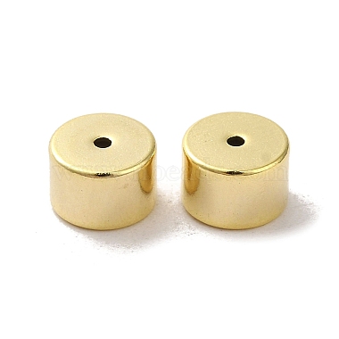 Real 24K Gold Plated Column Brass Stud Earring Findings