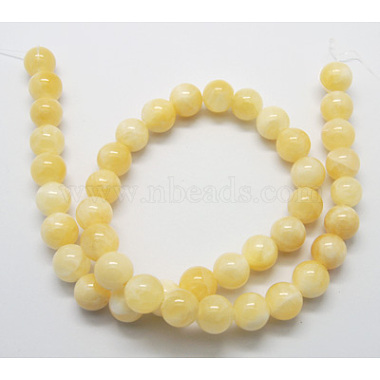 Natural Yellow Jade Beads(X-G-Q276-1)-2