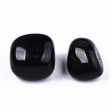 Natural Black Obsidian Beads(G-N332-001)-3