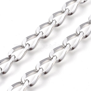 Tarnish Resistant 304 Stainless Steel Curb Chains(CHS-P010-02P)-2