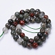 Natural African Bloodstone Beads Strands(G-S281-21-6mm)-2
