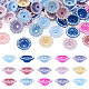 60Pcs Acrylic & Rhinestone Bead Caps(MACR-TA0002-78)-1